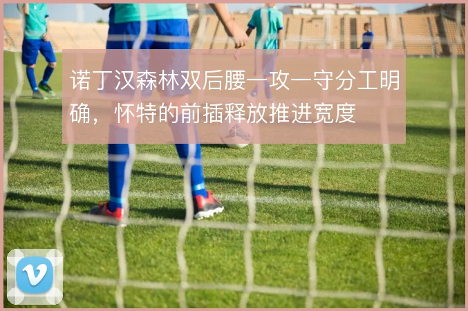 诺丁汉森林双后腰一攻一守分工明确,怀特的前插释放推进宽度